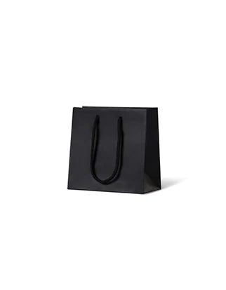 Black Matte Laminated Paper Bags - Small -beedee