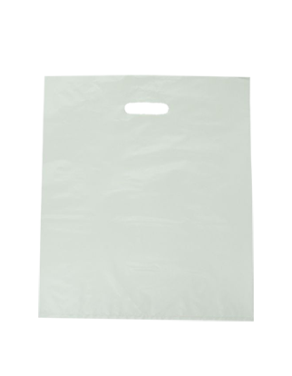 Gloss Plastic Bags Large - White | Smartbag Australia