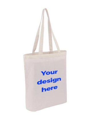 Canvas Tote Bag With Base - Custom Printed