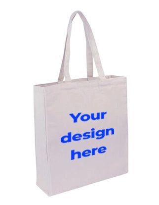 Canvas Tote Bag With Gusset - Custom Printed