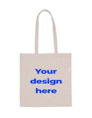 Cotton Flat Tote Bag - Custom Printed