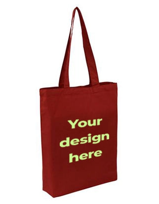 Cotton Tote Bag - Red - Custom Printed