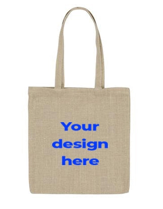 Unlaminated Jute Tote Bag - Custom Printed