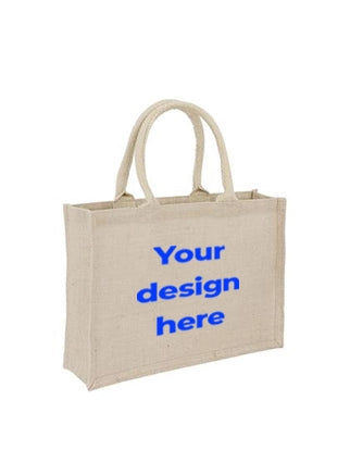 Jute Tote Bag - Medium  - Custom Printed