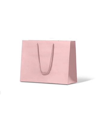 Pastel Pink Matte Laminated Paper Bag - Large