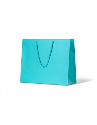 Aqua Matte Laminated Paper Bag - X Large