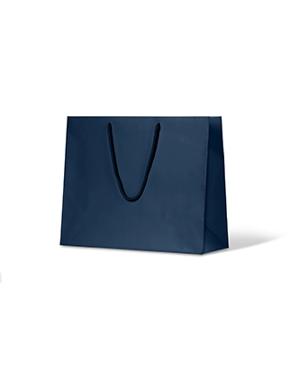 Navy Matte Laminated Paper Bag - X Large