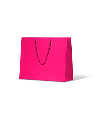 Hot Pink Matte Laminated Paper Bag - X Large