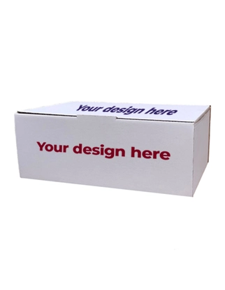 Custom Printed White Mailing Box (44 x 28 x 17cm)