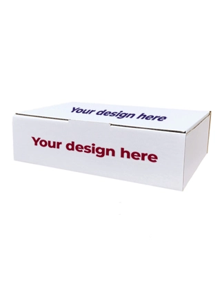 Custom Printed White Mailing Box (40 x 28 x 12cm)