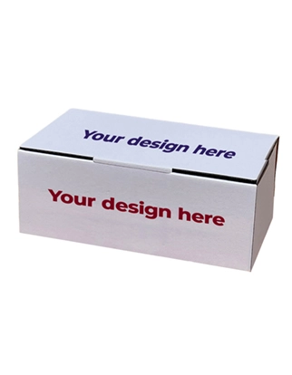 Custom Printed White Mailing Box (22 x 16 x 10cm)