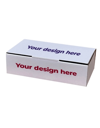 Custom Printed White Mailing Box (24 x 14 x 6.5cm)