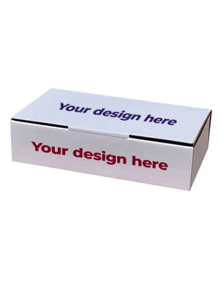 Custom Printed White Mailing Box (24 x 15 x 6cm)