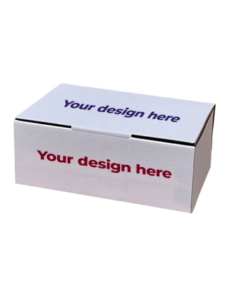 Custom Printed White Mailing Box (24 x 19 x 12cm)