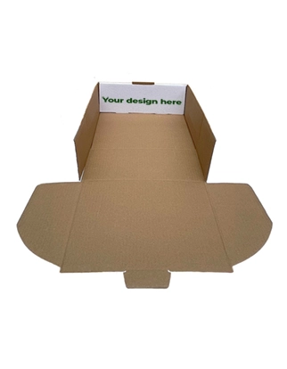 Custom Printed White Mailing Box (31x 23 x 10.5cm)