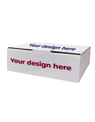 Custom Printed White Mailing Box (31x 23 x 10.5cm)