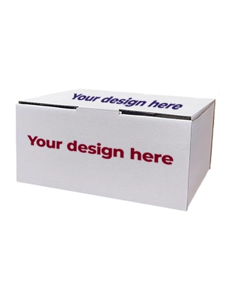 Custom Printed White Mailing Box (31 x 25 x 15cm)