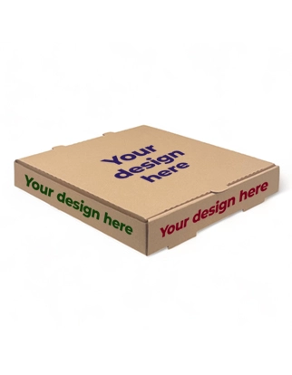 Brown Pizza Boxes (11 inches) 280mm - Custom Printed